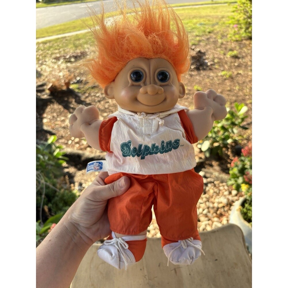 Russ Miami Dolphins NFL Plush Figure Orange Hair